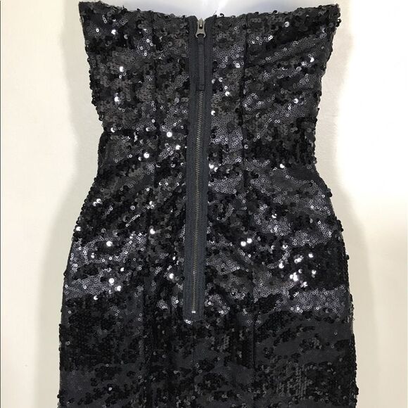 Black Sequence Dress by Guess NWT Size 2 - Picture 6 of 7
